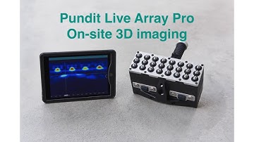 Pundit Live Array Pro by Proceq - Tomographic 3D imaging of reinforced concrete structures