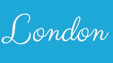 Learn how to Sign the Name London Stylishly in Cursive Writing