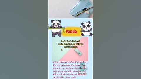 Panda (Gấu trúc) -Bé học tiếng anh #tienganhchobe #behoctienganh #tienganh I For Kids Official