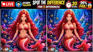 🔴 IQ Test LIVE 🧠 | Find 5 Hidden Differences