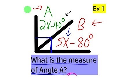 Solve Complementary Angle Equations
