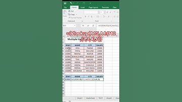 Vlookup with multiple columns in excel #shorts #short #shortvideo #shortsfeed #shortsviral #excel