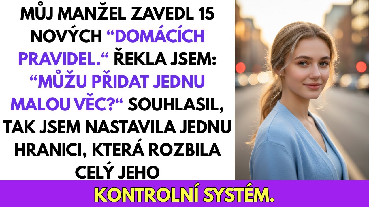 Ticho v kuchyni přerušil papír, který mi Trevis položil na žulovou desku. Patnáct pravidel řídilo můj život: co si mám kupovat, koho smím navštěvovat, komu se hlásit, kdy podávat večeři. Sedm let...
