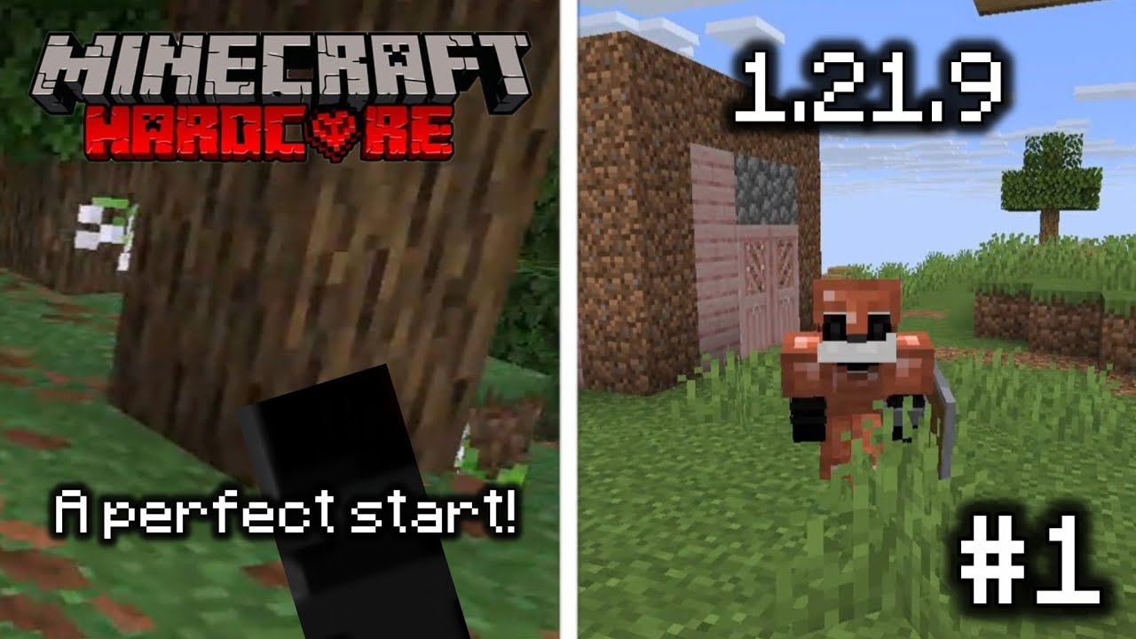 A PERFECT START! | Minecraft 1.21.9 Hardcore Series Episode 1! - YouTube