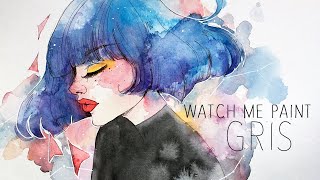 GRIS • Relaxing Watercolor Time-lapse Painting