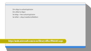 Excel VBA: Automation MS Outlook