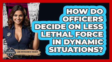 How Do Officers Decide On Less Lethal Force In Dynamic Situations? - Law Enforcement Insider