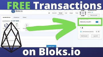 Free EOS Transactions (CPU) Using Bloks io