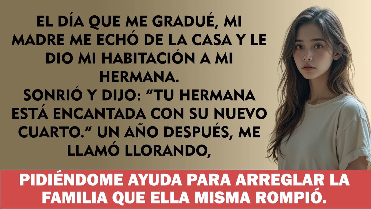 Mamá me echó el día de mi graduación — le dio mi habitación a su hija favorita en su lugar