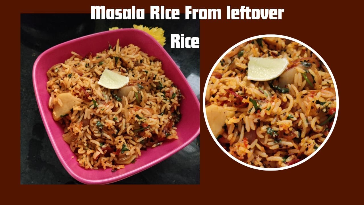 masala rice recipe spiced rice spiced rice with leftover rice