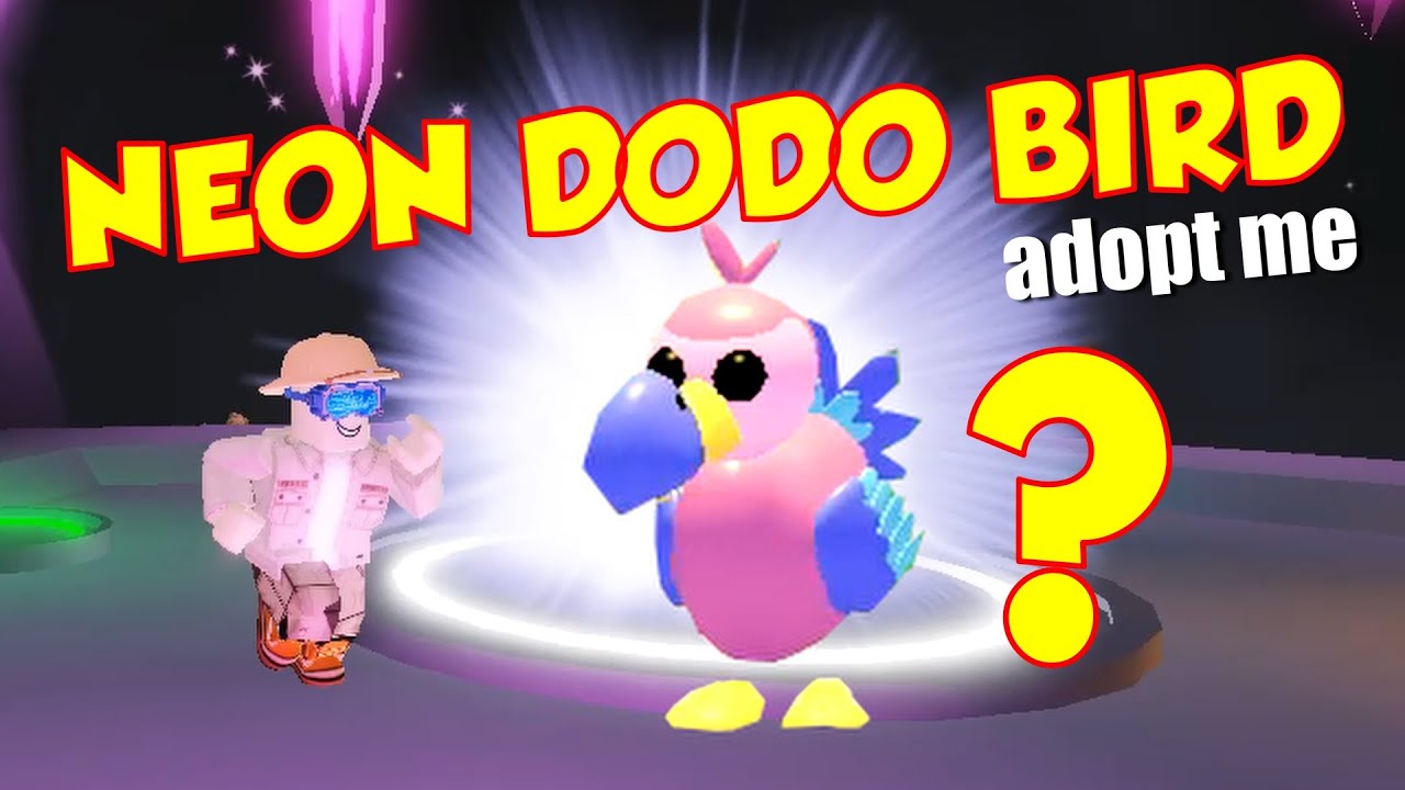 Adopt Me Neon Dodo And Every Trick Adopt Me Fossil Egg Update Youtube - new how to get dodo bird pet in adopt me roblox dodo bird pet update release date youtube
