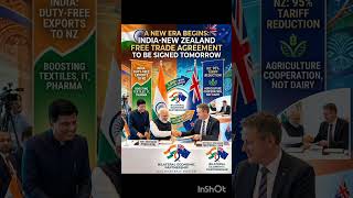 India-New Zealand Free Trade Agreement to be signed #ytshorts #viral #trending #news