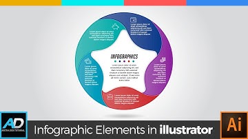 Infographic Elements Design template 021 | Infographic Illustrator Adobe Illustrator Tutorial