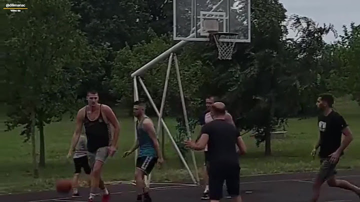 REIGNING NBA MVP NIKOLA JOKIC PLAYING 3 X 3 IN THE OUTDOOR COURT IN HIS HOME TOWN ,SERBIA