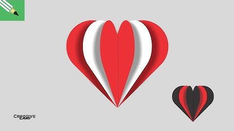 3D Heart Shaped Design in  CorelDraw