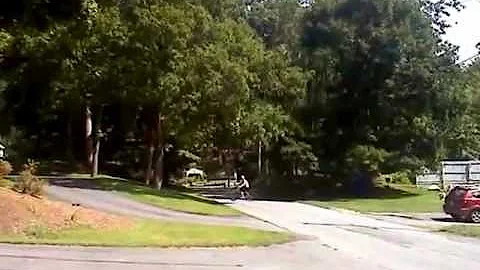 john o riding his bike for the first time since hi...
