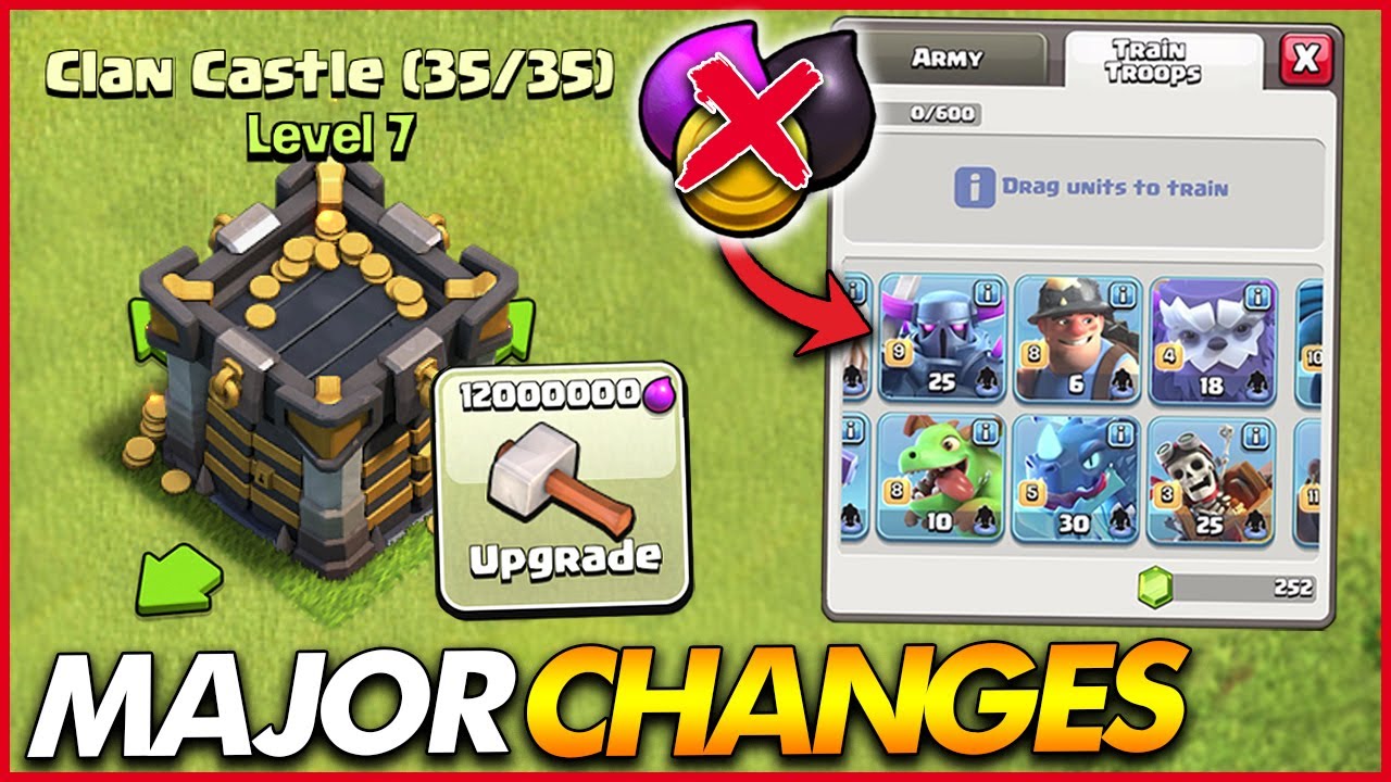 TRAINING COSTS REMOVED! - Major Home Village Changes | Clash of Clans - YouTube
