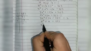 Find two consecutive positive integers sum of whose squares is 365.