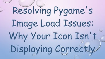 Resolving Pygame