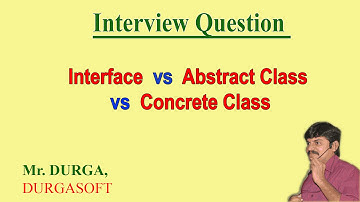 Interface vs abstract class vs concrete class