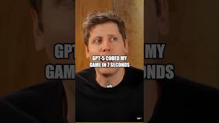 GPT-5 CODED MY GAME IN 7 SECONDS #ai #samaltman #openai #tech #viral #snakegame
