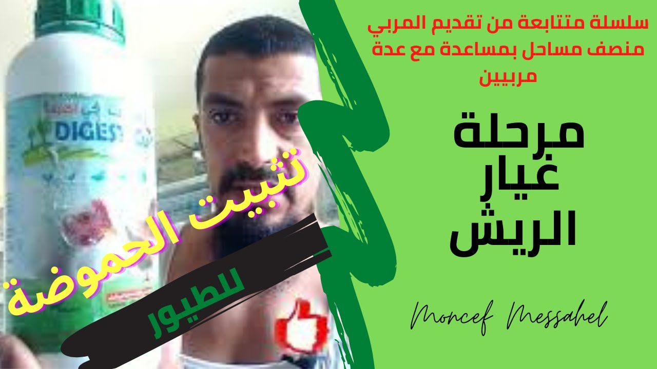 تثبيت الحموضة في الجهاز الهضمي للطيور