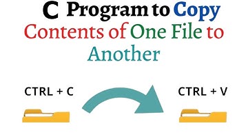 C Program to Copy Contents of One File to Another File