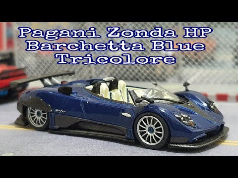 MINI GT Pagani Zonda HP Barchetta Blue Tricolore / No. 370