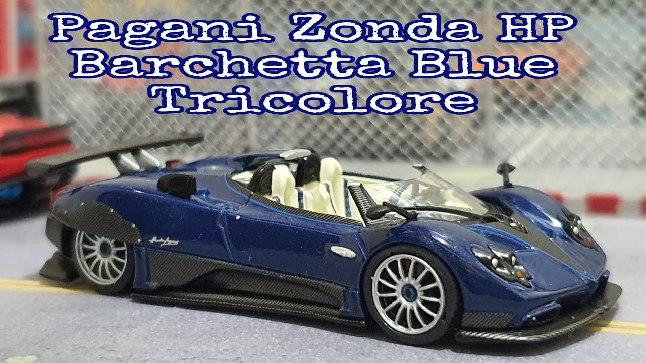 MINI GT Pagani Zonda HP Barchetta Blue Tricolore / No. 370