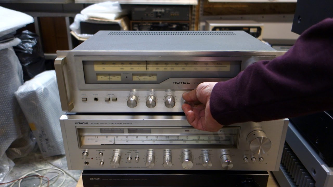 Rotel RX-503 & Kenwood LS-800 - YouTube