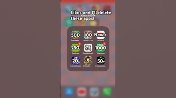 How many likes to delete these apps?