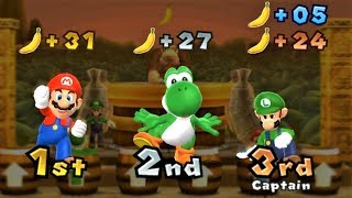 Mario Party 9 - Mario vs Luigi vs Yoshi - DK's Jungle Ruins