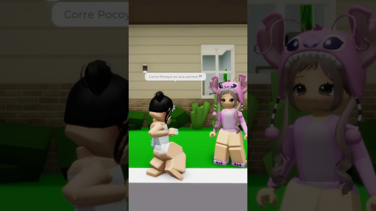 CORRE POCOYÓ ES UNA CARRERA 🏁 #brookhaven #roblox