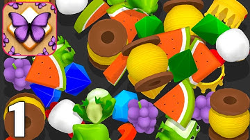 Triple Match 3D - Gameplay Walkthrough Part 1 All Levels 1-13 (Android & iOS)