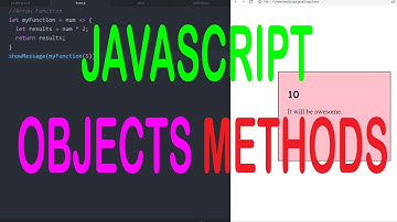 JAVASCRIPT TUTORIALS - OBJECT METHODS #27