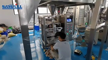 Small biscuit/cookies/cracker vffs vertical form film seal weighing and packing machine -  Samfull
