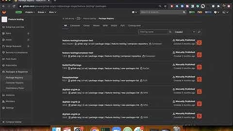 Package: Speed-run - deleting a package from your Group