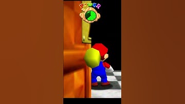 Clip into basement door with MIPS. #foryou #gaming #mario #glitch #mario64