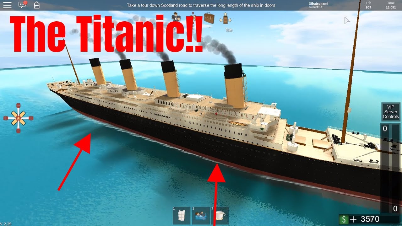 The Titanic Sank Roblox Titanic Youtube - roblox titanic vip server