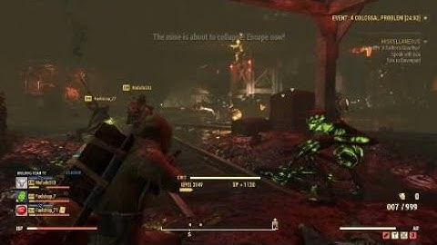 Fallout 76 Colossal Problem under a minute