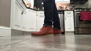 wallabees on feet