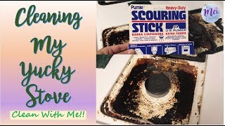 Cleaning My Yucky Stove Using Pumice Stone - Clean With Me! - My Minimzing Journey