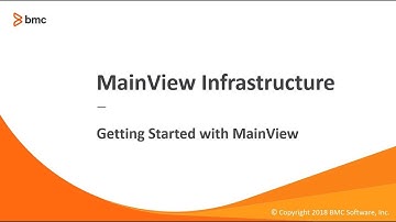 MainView Infrastructure - Getting Started with MainView