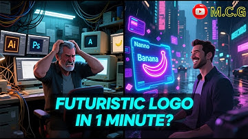 Create a Futuristic, Eye-Catching Logo in Minutes with Nano Banana AI | Easy Vibrant Design Tutorial