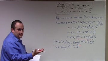 Linear Algebra: spectral theorem in real and complex case, 4-23-18