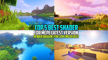 🔥 (Render Dragon) Top 5 Best MCPE Shader For Low End Devices | MCPE Latest Version Shaders