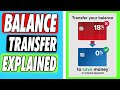 What is a Balance transfer? Should YOU do it or not?