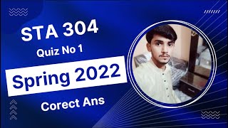 STA304 Quiz No 1 || 💯 Correct Ans || Spring 2022 Quiz 01 STA304