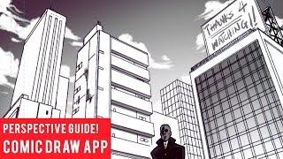 Using The Perspective Guide In Comic Draw App screenshot 5