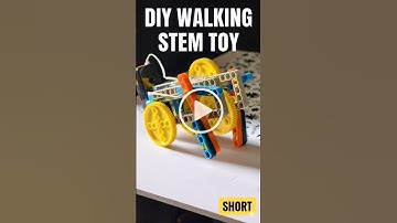 DIY Walking STEM Toy | Easy Motorized Robot Build for Kids! 🤖⚙️ #Shorts #stemprojects #stemkits